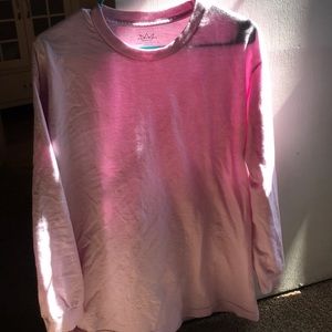 Pink long sleeve shirt